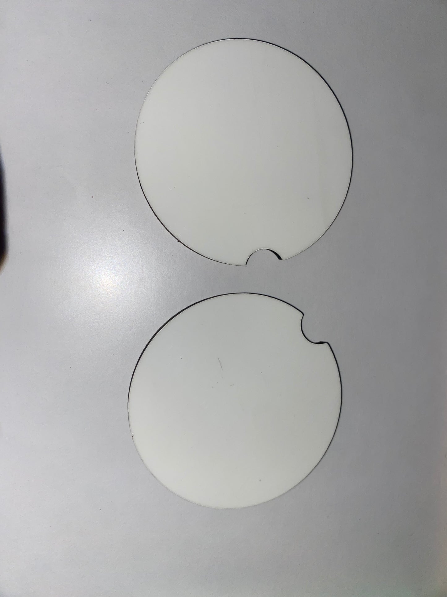 Car coasters with Cork Back 2 pack