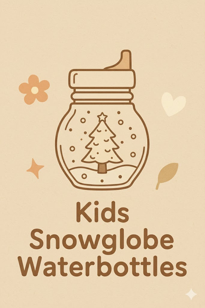 Kids snow globe drink bottle