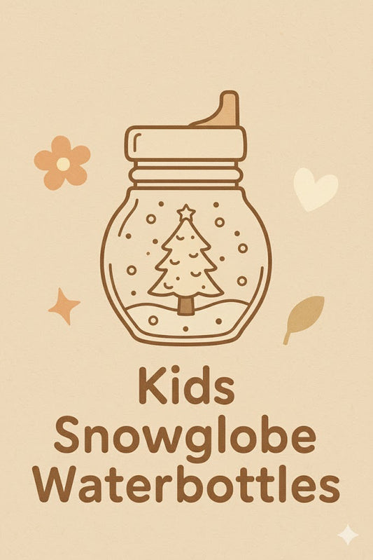 Kids snow globe drink bottle